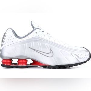 Nike Women's Shox R4‎ "White/Phantom" Running Shoes AR3565-103 Size 9.5